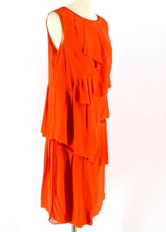 Thakoon Red Ruffle Dress - Size US 2