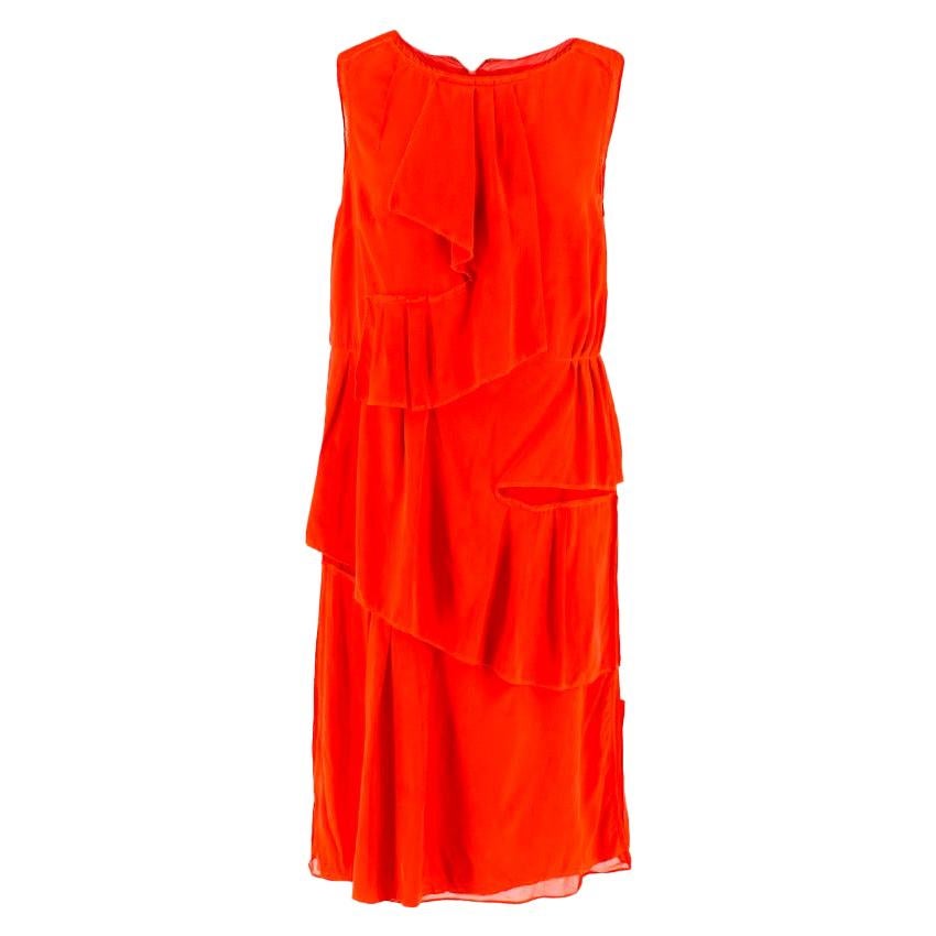 Thakoon Red Ruffle Dress - Size US 2