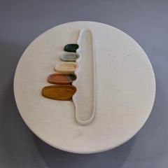 Thali, a Marble Low Table, Design by Matang and Natasha Sumant