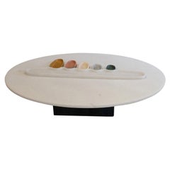 Thali, Marble Low Table, Design by Matang and Natasha Sumant