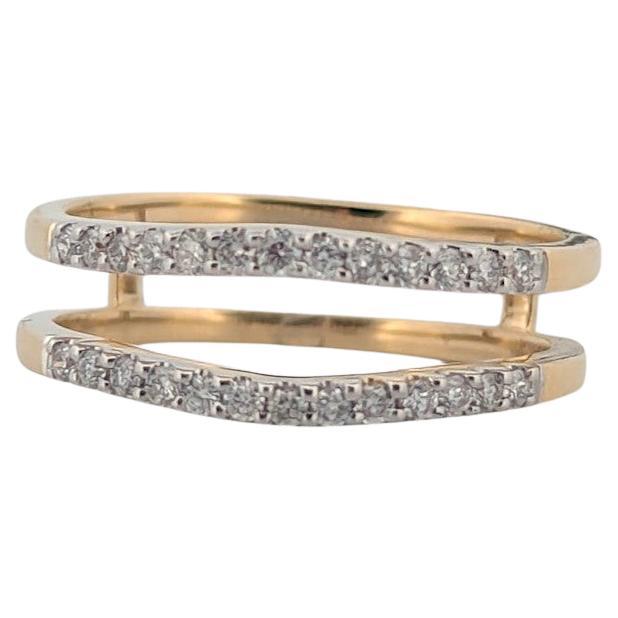 Thalia  14K Yellow Gold Wrap Ring, 0.26 CTW Natural Diamonds, Size 7 Gift
