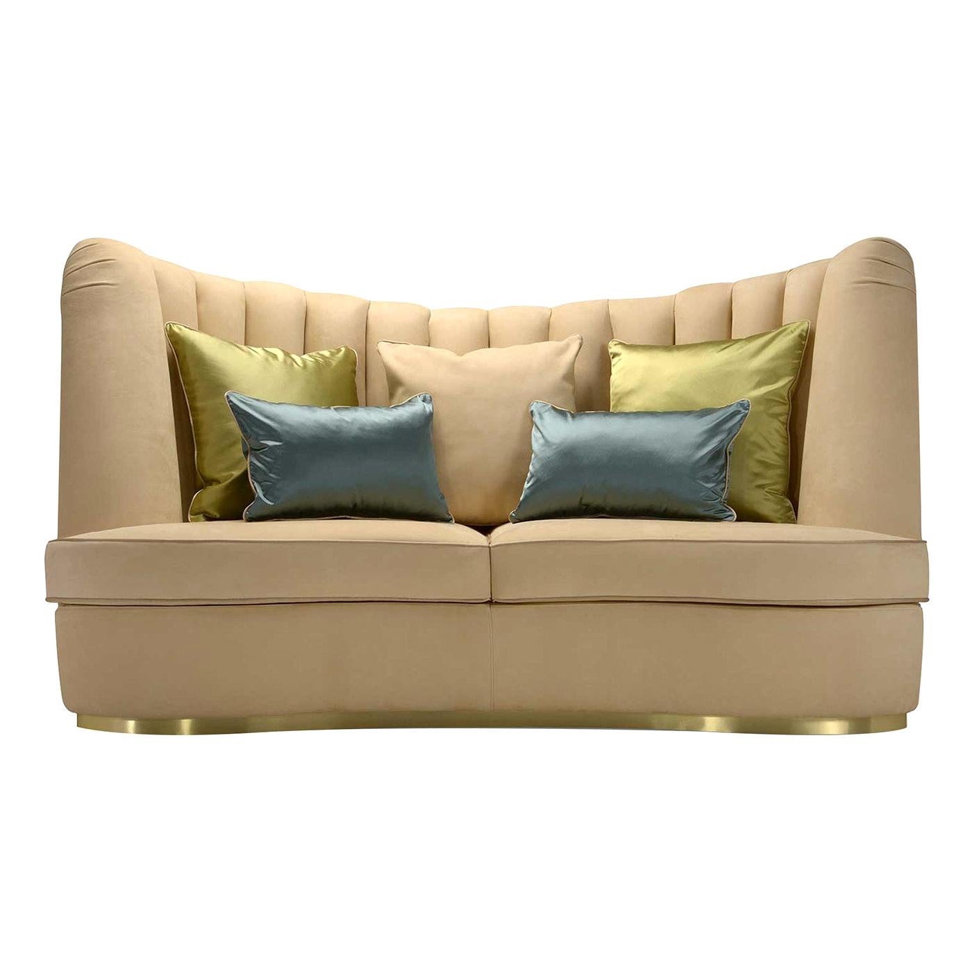 TwoSeater Beige Sofa For Sale at 1stDibs