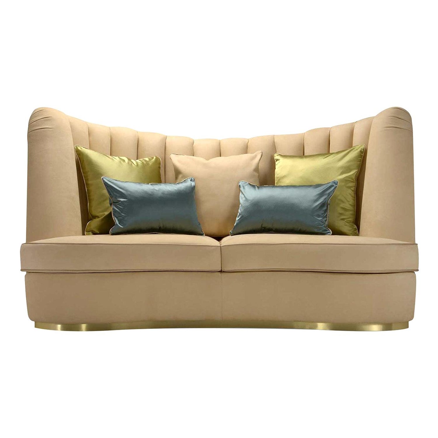 Thalia Beige 3-Seater Sofa For Sale at 1stDibs