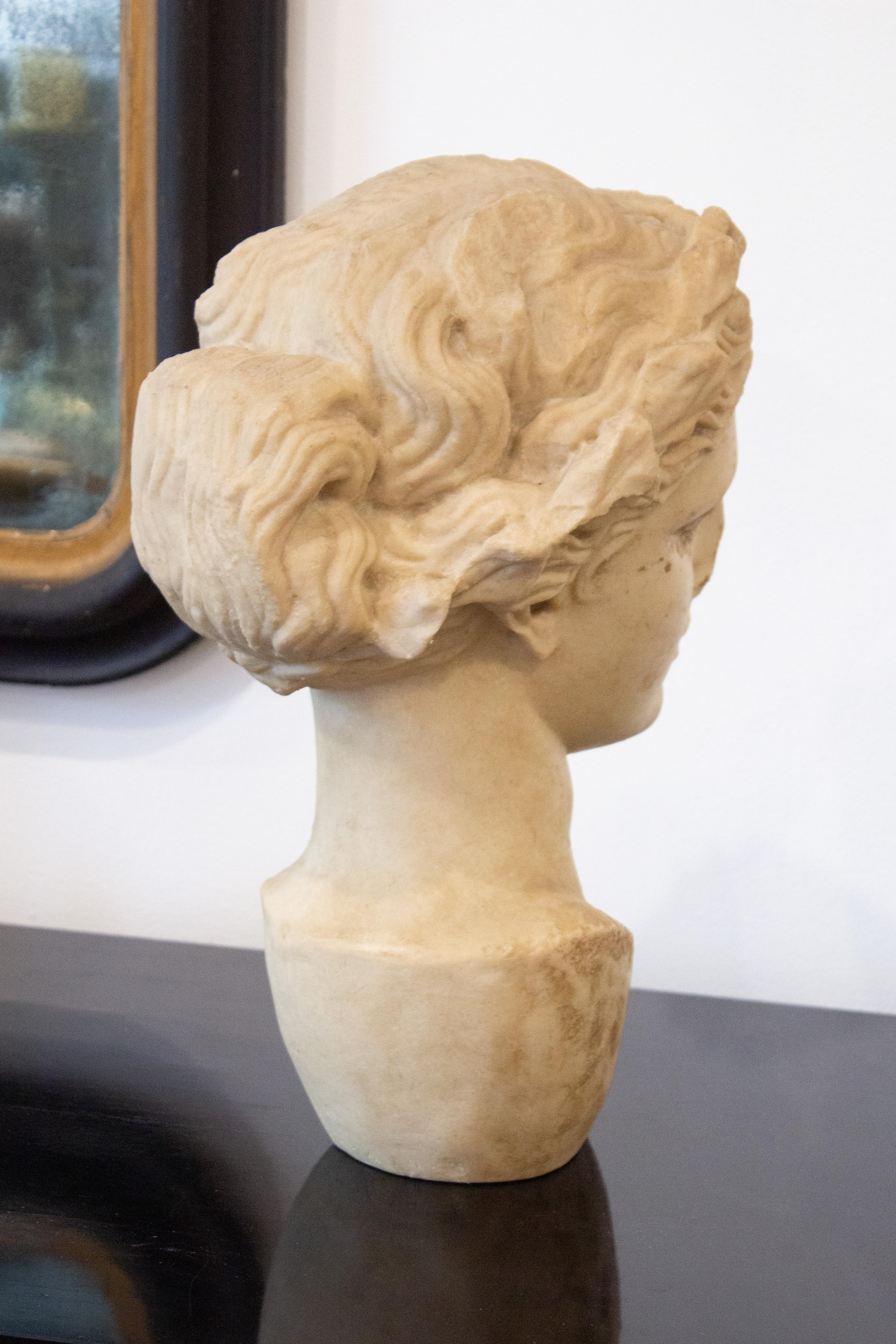 Busto compuesto de piedra 