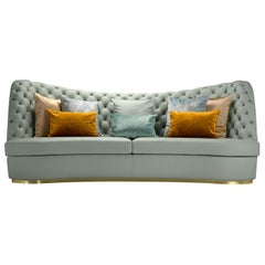 Thalia Light Blue 4-Seater Sofa