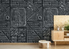 Thames, Printed London Manhole Wallpaper, Eclipse