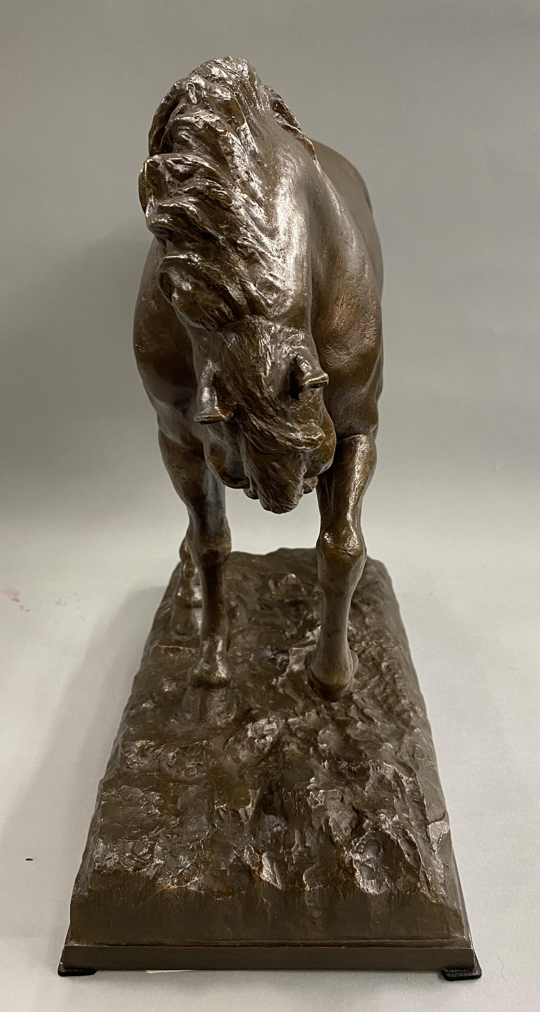Patinated Cast Bronze of a Horse 1