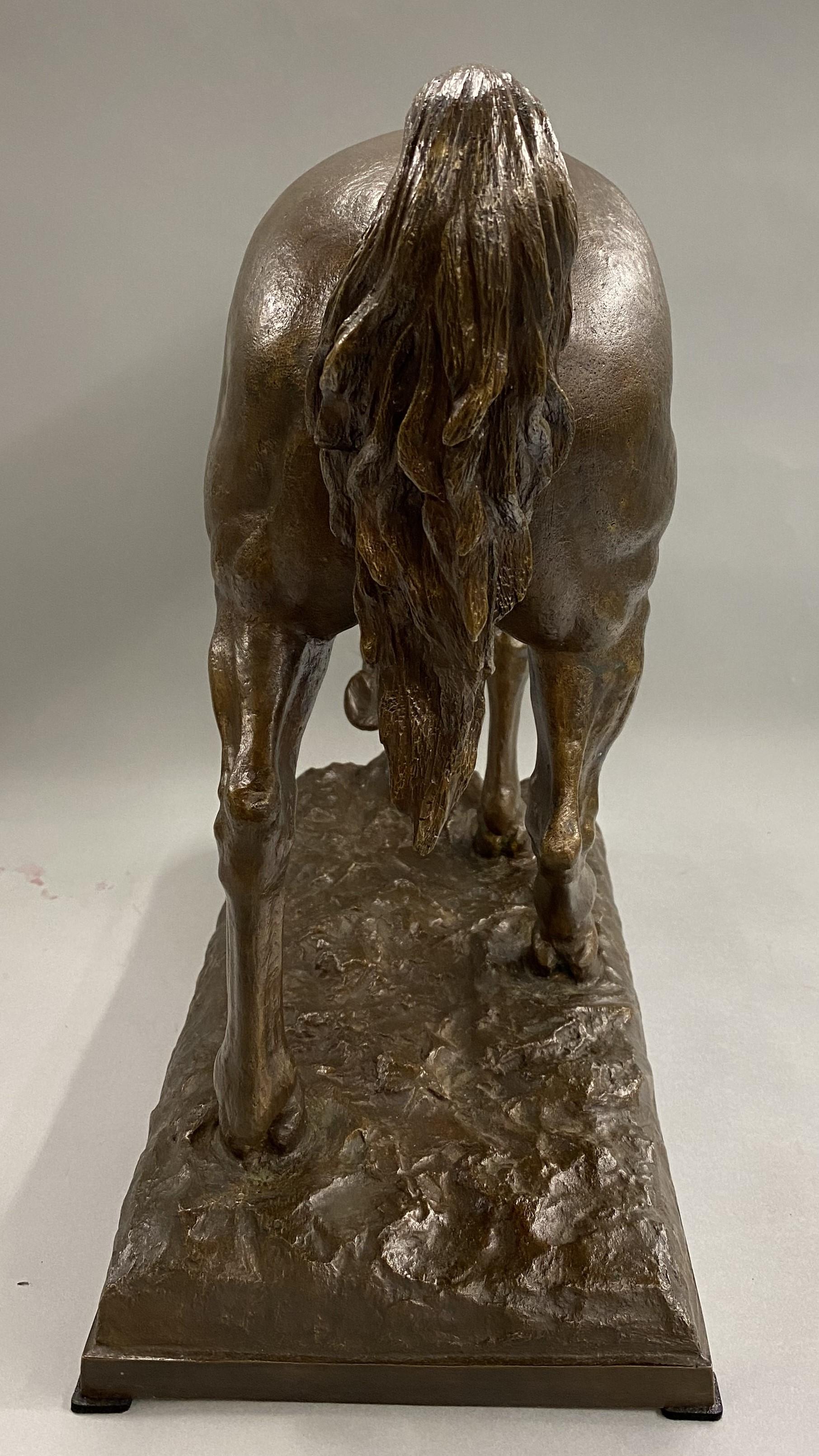 Patinated Cast Bronze of a Horse 3