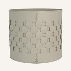 THANASIS hand woven regenerated leather planter for indoor use - large