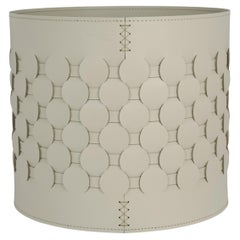 THANASIS hand woven regenerated leather planter for indoor use - large