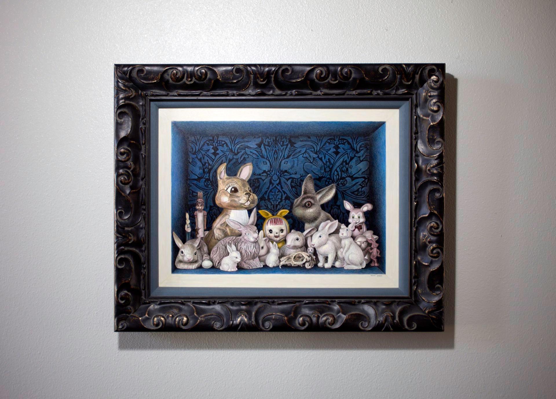 A Proliferation of Rabbits - Painting by Thane Gorek