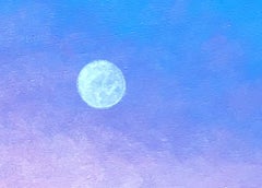 "Moongazer" by Thane Gorek, Original Oil Painting, Landscape with Moon