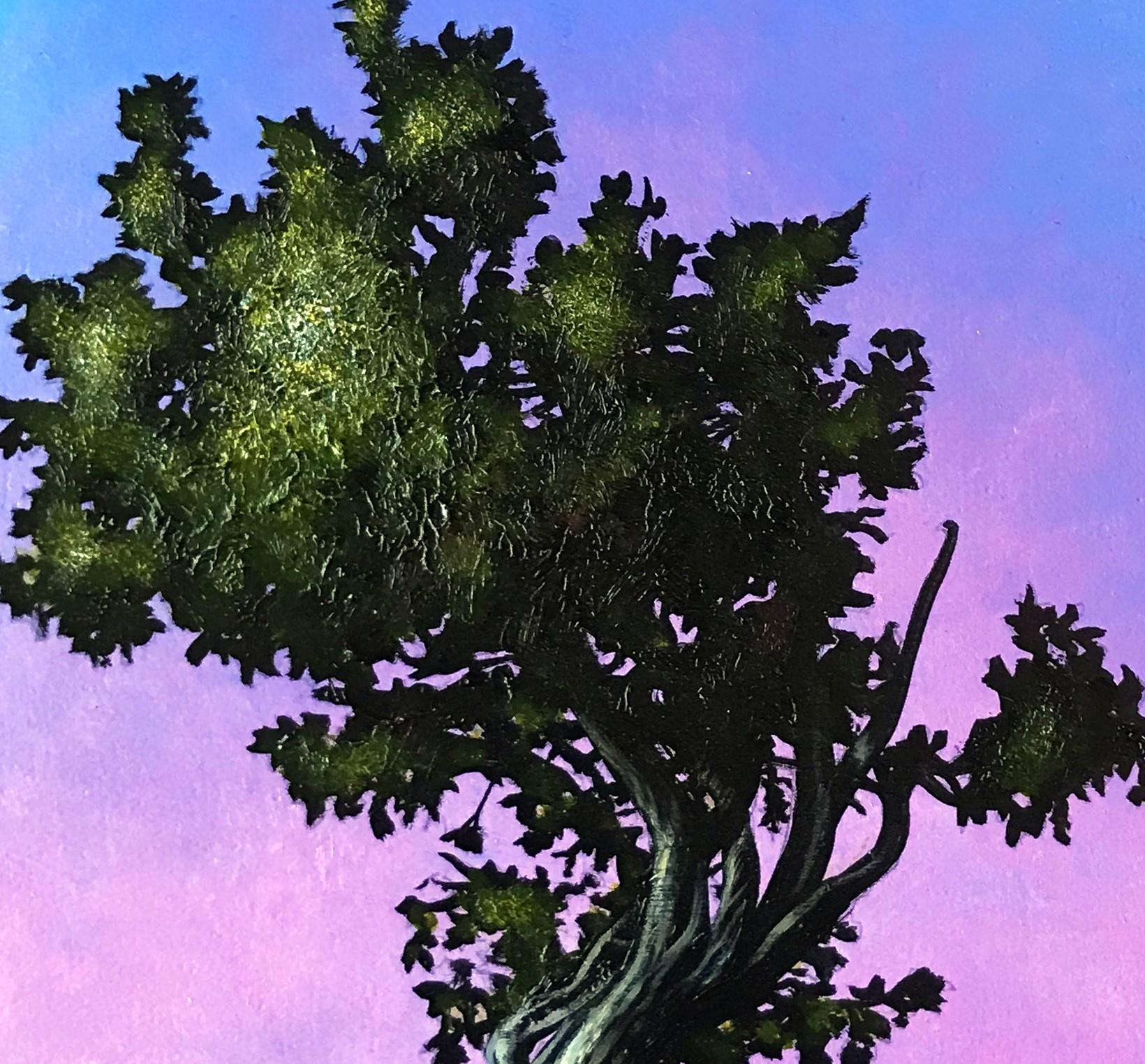 „Sentinel“ von Thane Gorek, Original-Ölgemälde, Landschaft mit Mond im Angebot 3