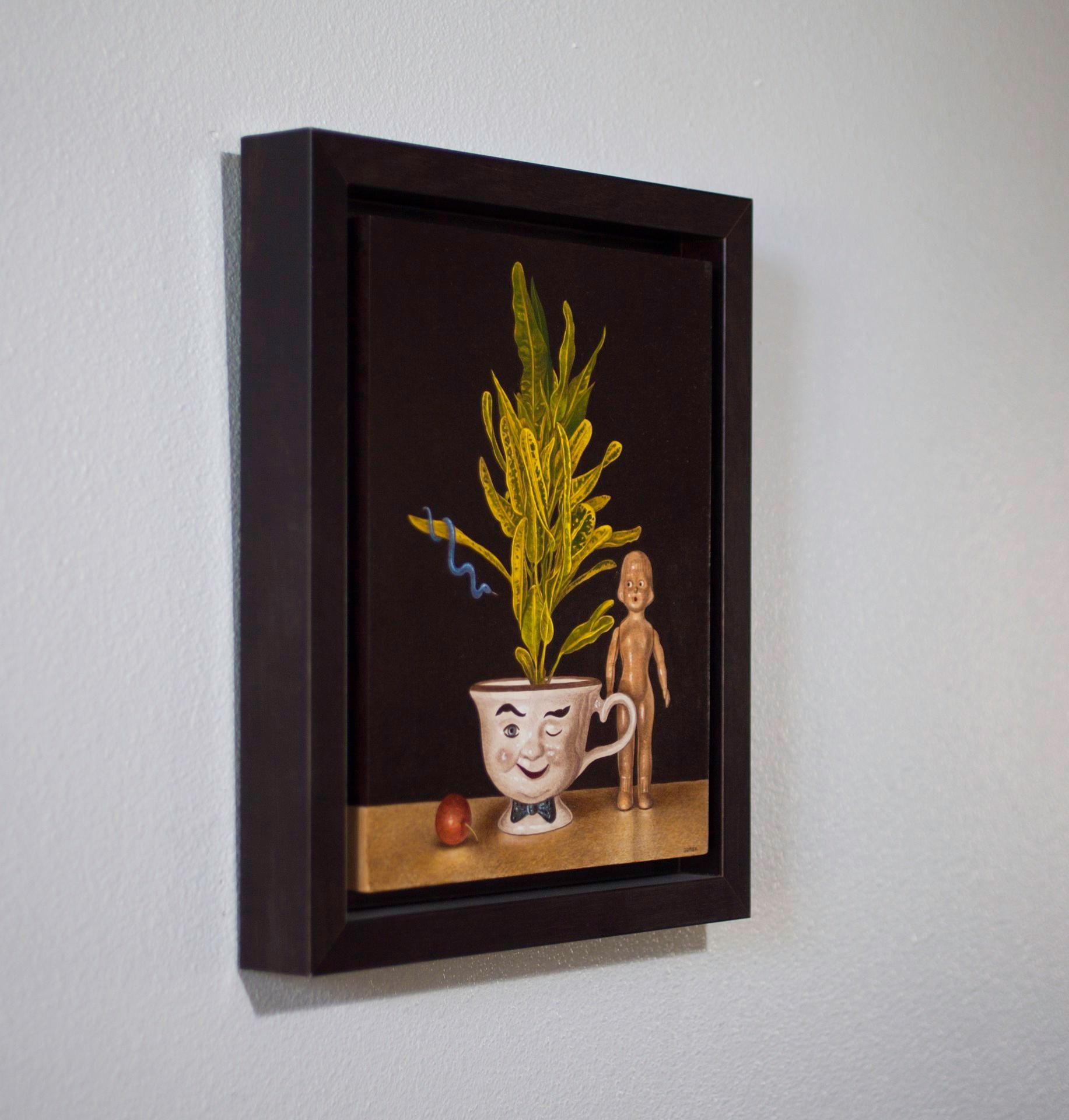 Sinful Thoughts - Black Still-Life Painting by Thane Gorek