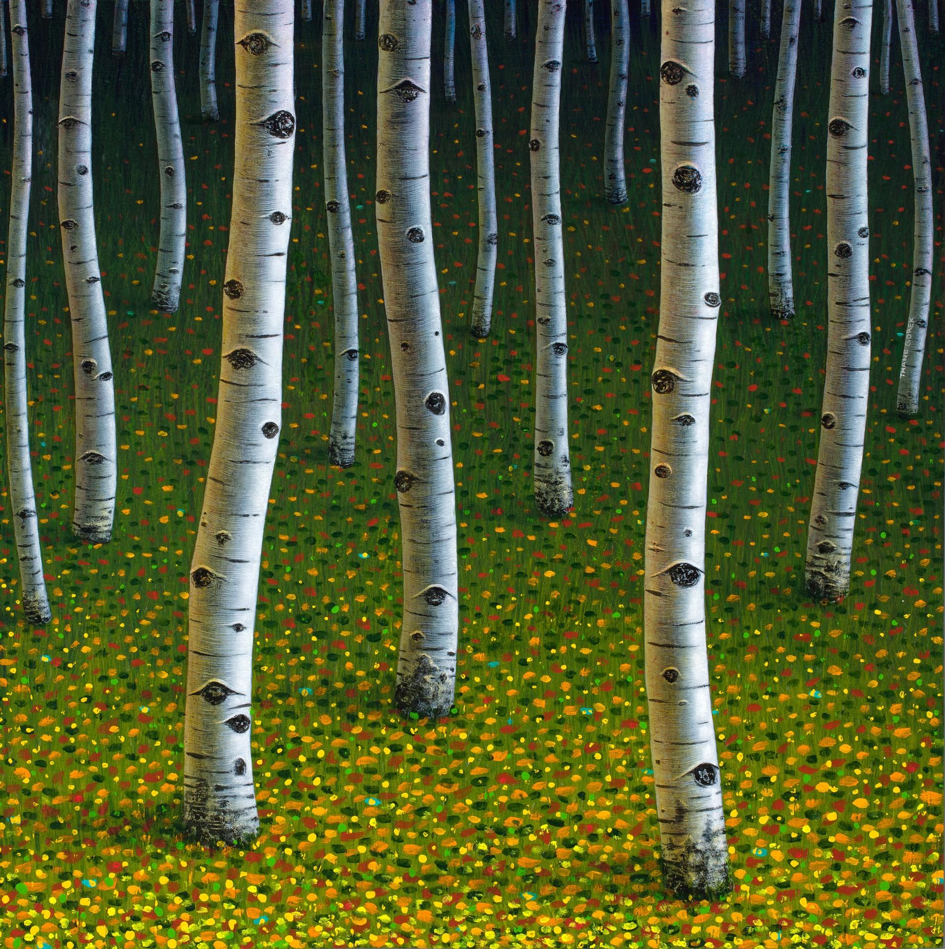 Thane Gorek Landscape Painting - The Darkening Wood
