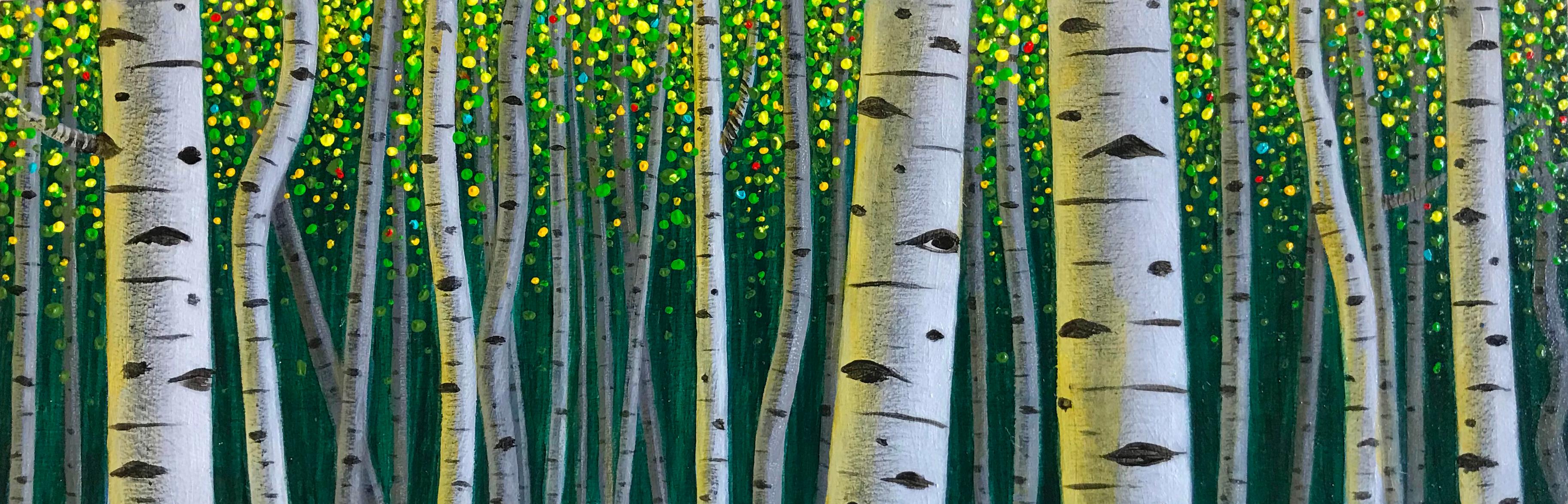 "Untitled III" by Thane Gorek, Original Oil Painting, Colorado Aspen