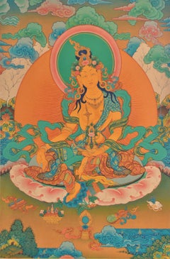 Thangka Green Tara Tibetan Art