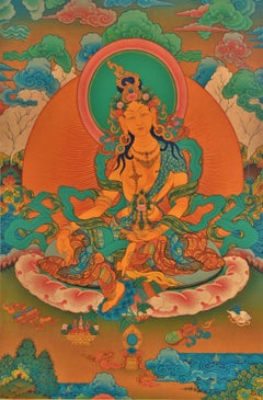 Thangka Green Tara Tibetan Art