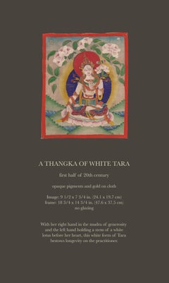 THANGKA OF WHITE TARA  First half of 20th Century