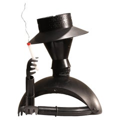 Grazie per aver fumato la scultura in plastica Assemblage Black Sculpture di Jerry Ross Barrish