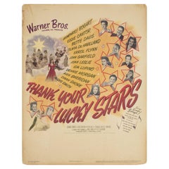 Affiche du film américain Window Card « Thank Your Lucky Stars », 1943