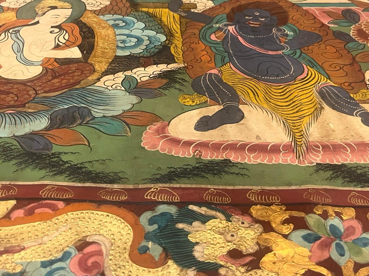 Thanka Artwork Hand Made in Nepal Rug 3’3