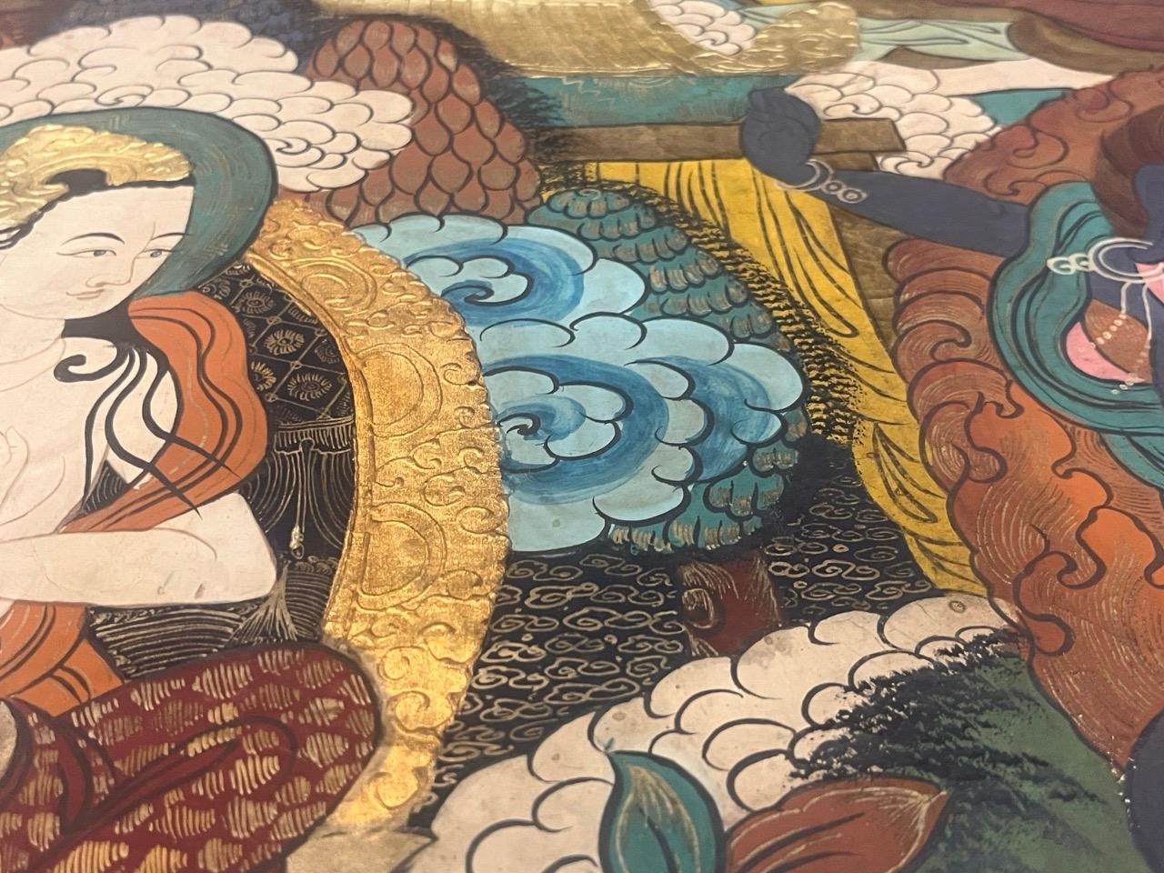 Thanka Artwork Hand Made in Nepal Rug 3’3