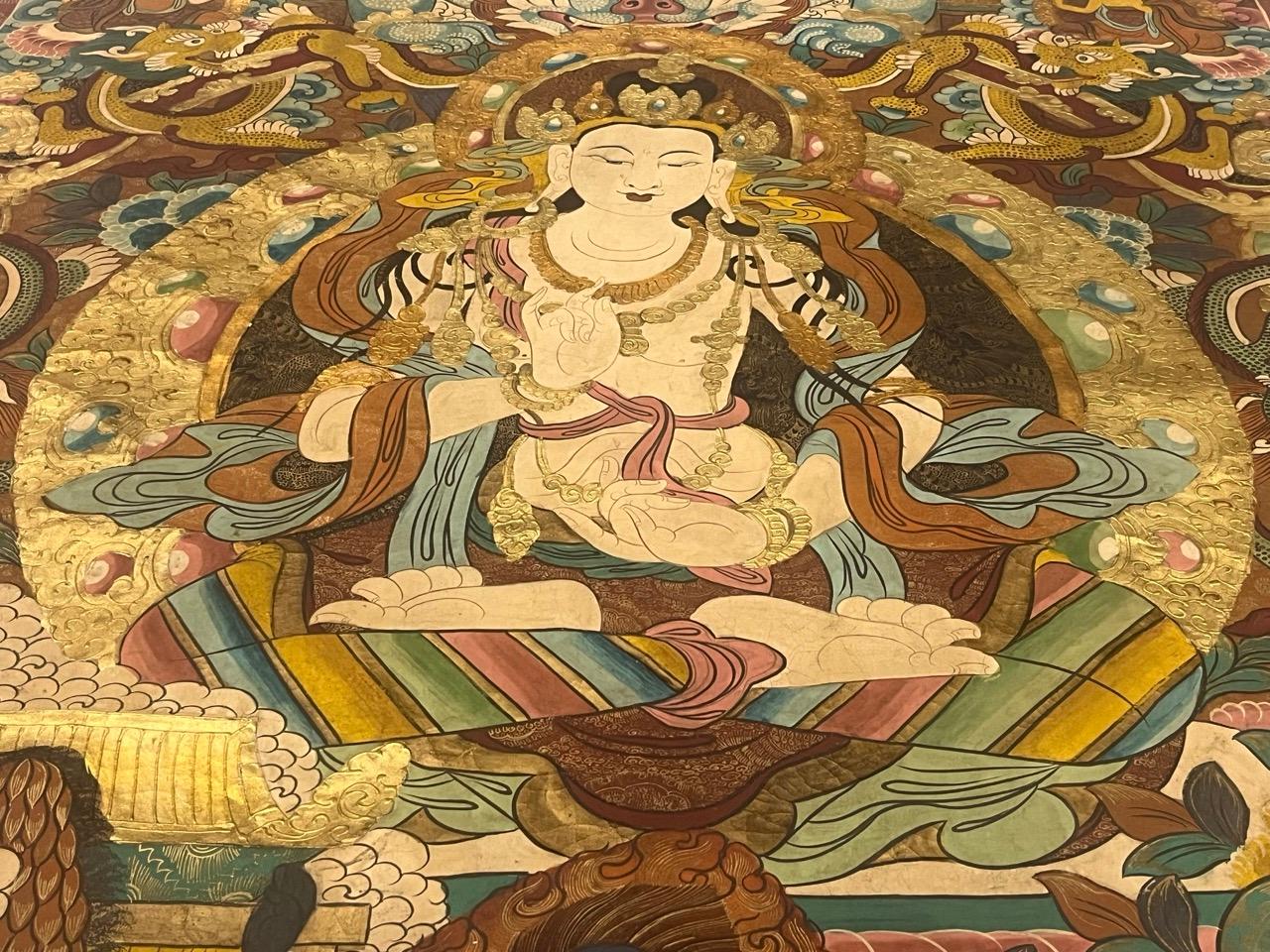 Thanka Artwork Hand Made in Nepal Rug 3’3