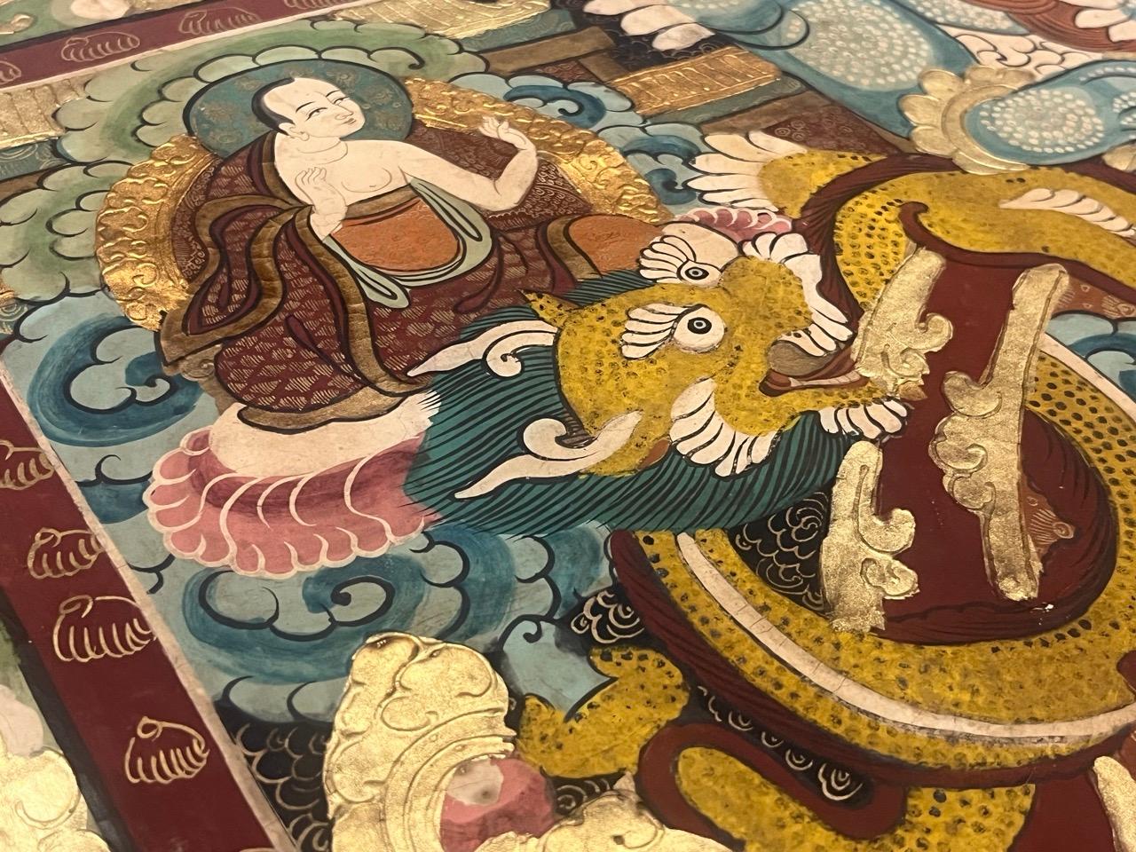 Silk Thanka Artwork Hand Made in Nepal Rug 3’3