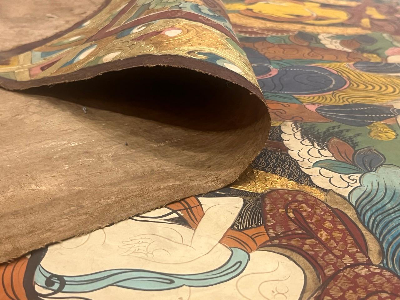 Thanka Artwork Hand Made in Nepal Rug 3’3