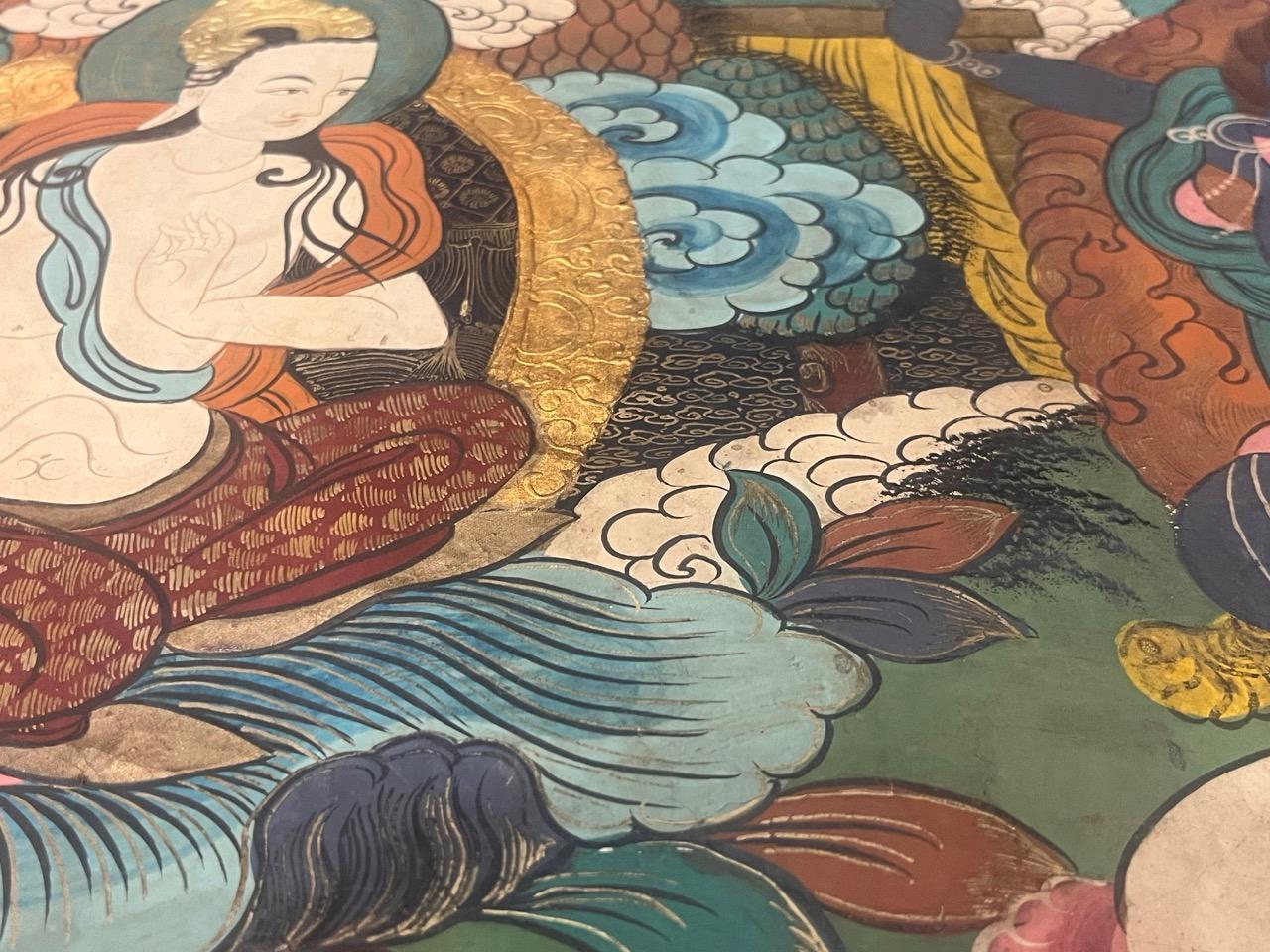 Thanka Artwork Hand Made in Nepal Rug 3’3