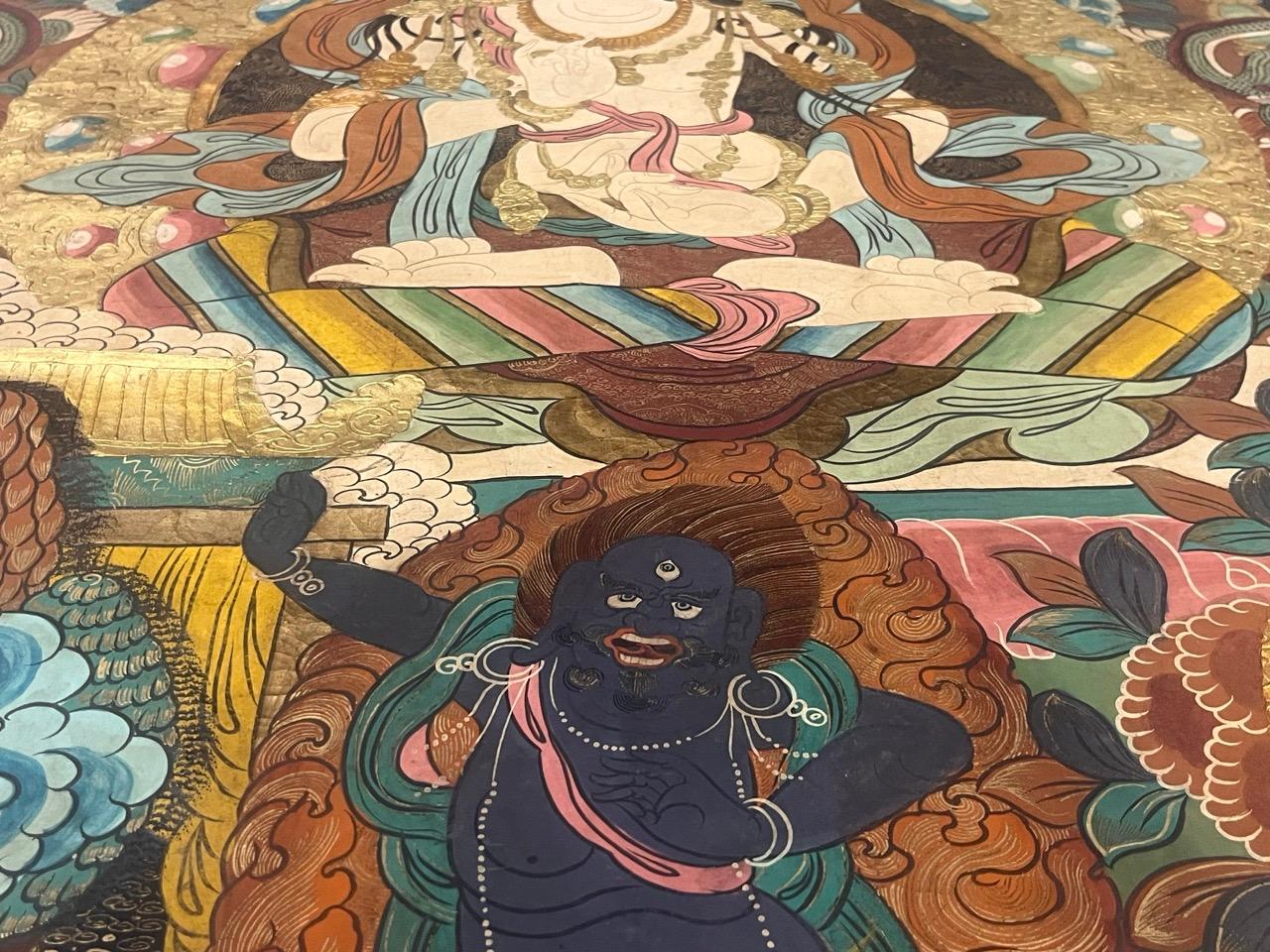 Thanka Artwork Hand Made in Nepal Rug 3’3