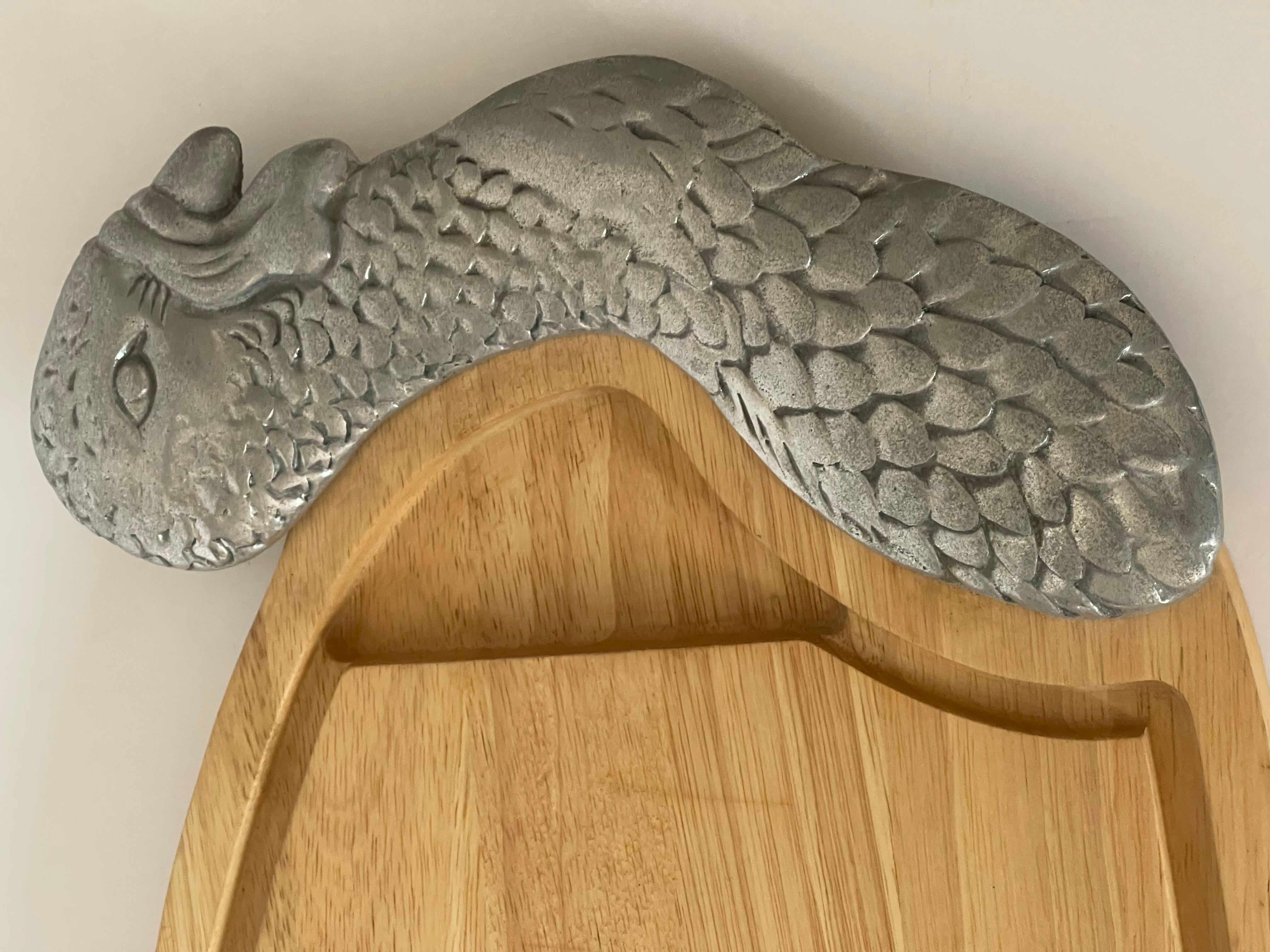 Bandeja de madera con pavo de Acción de Gracias Estadounidense en venta