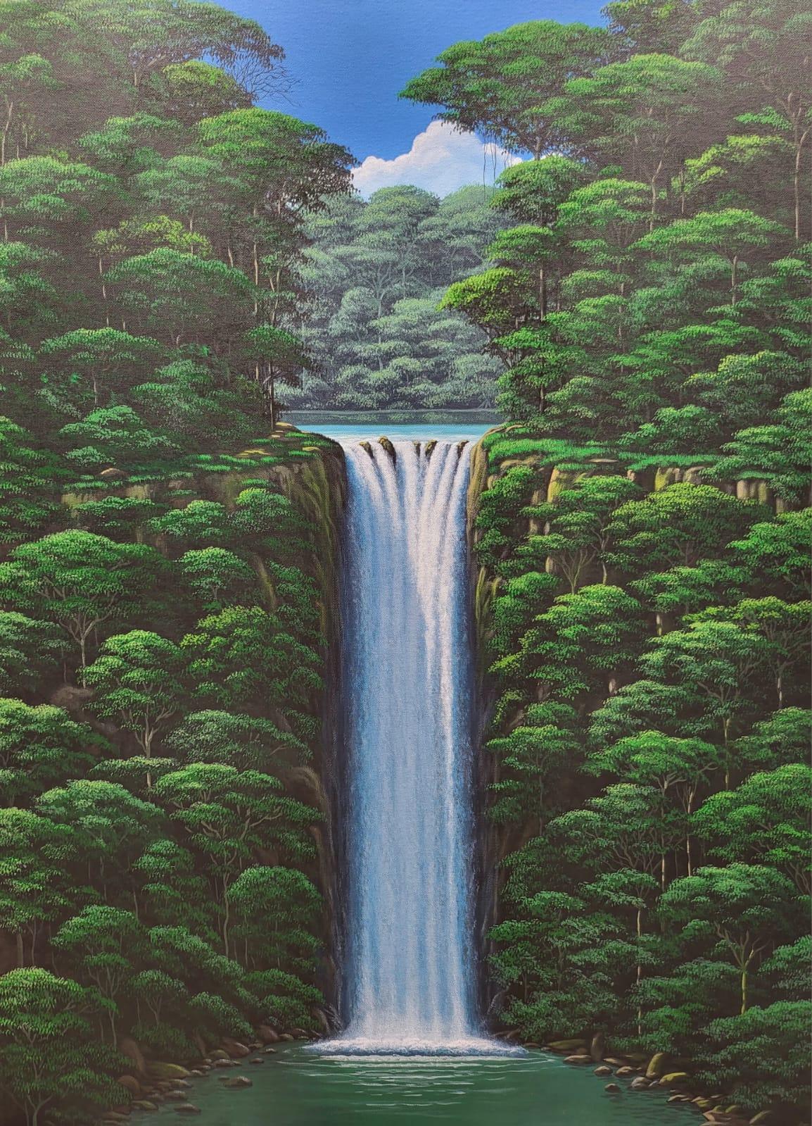 Thannyo De Freitas Landscape Painting - Cascada 3