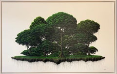 Isla flotante verde X