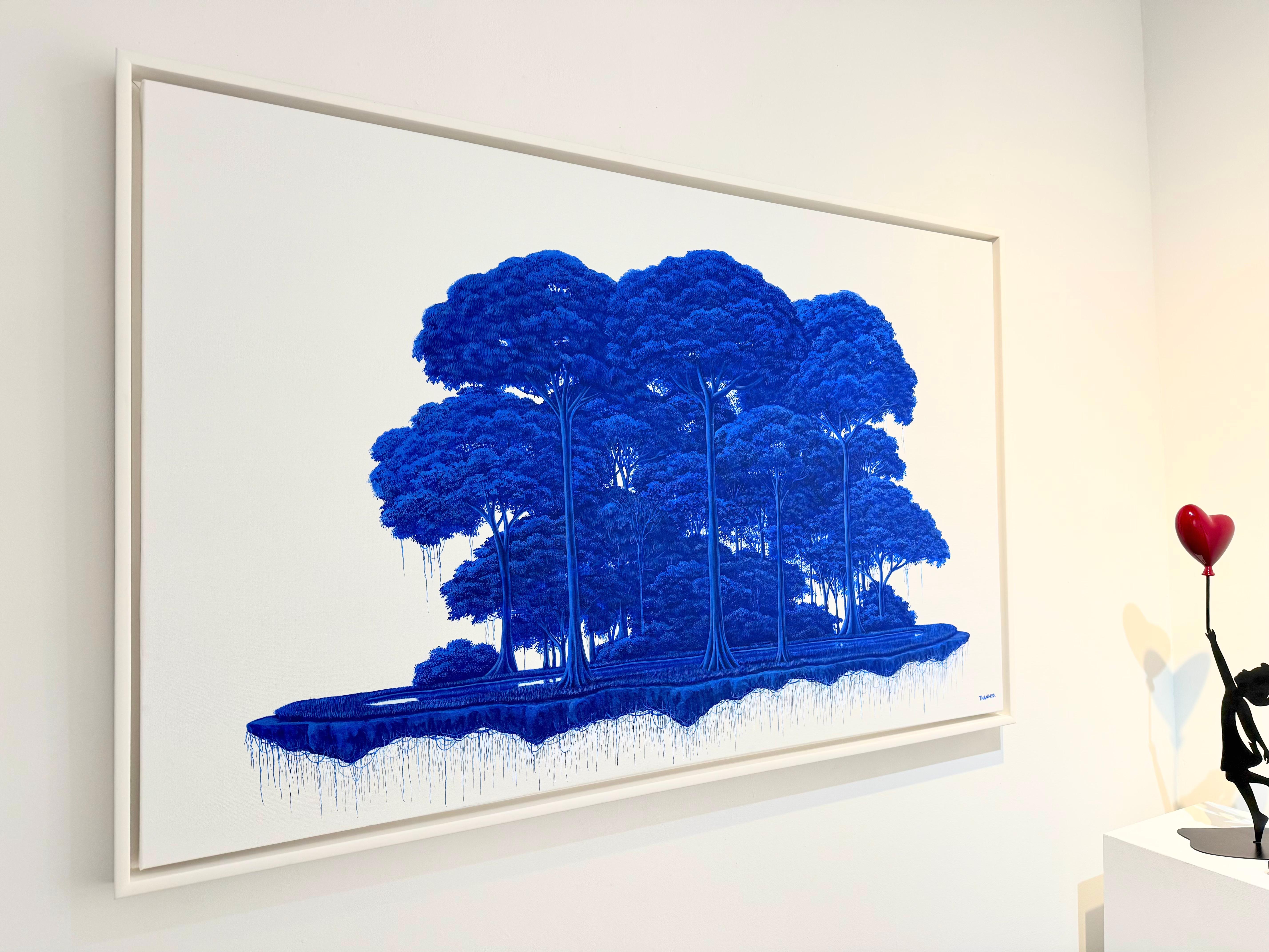 Isla Blau 23 (Zeitgenössisch), Painting, von Thannyo De Freitas