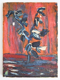 Seedling on Orange Background