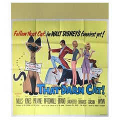 Vintage That Darn Cat, Unframed Poster, 1965