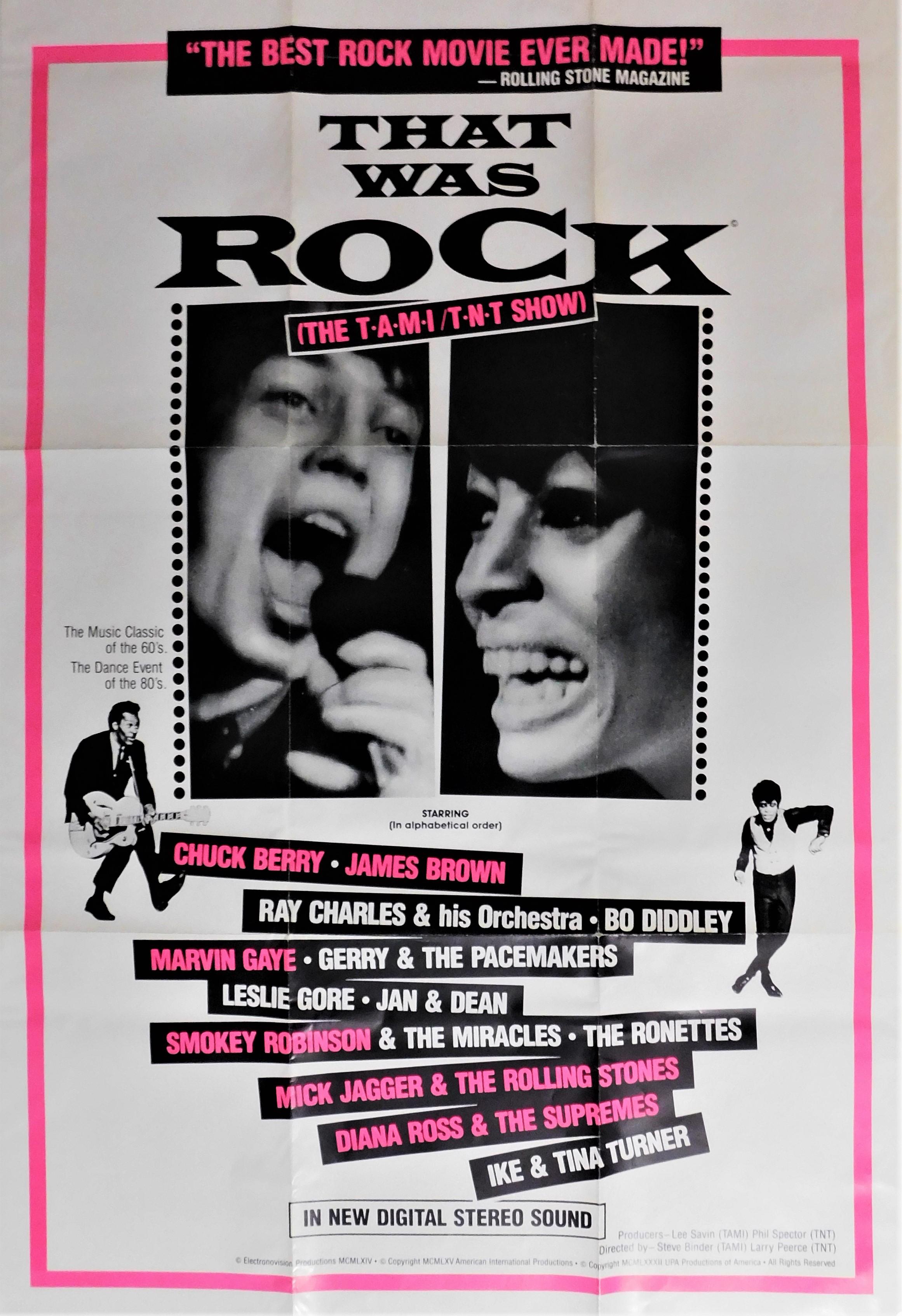 Américain Affiche d'origine du film théâtrale One-Sheet « That Was Rock » (Quel était le rock) - Mick Jagger en vente