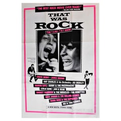 "That Was Rock" Original Vintage Theatrical One-Sheet Movie Poster Mick Jagger