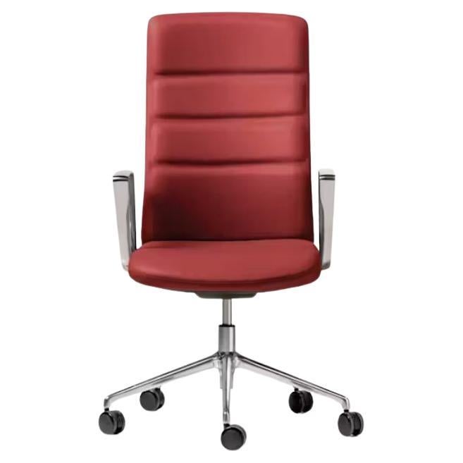 That's It Executive Armchair, Upholstered Backrest & Aluminum by Quinti Sedute