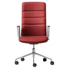 That's It Executive Armchair, Upholstered Backrest & Aluminum by Quinti Sedute