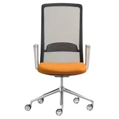 That's It Net Managerial Armchair With Mesh Backrest & Aluminum by Quinti Sedute