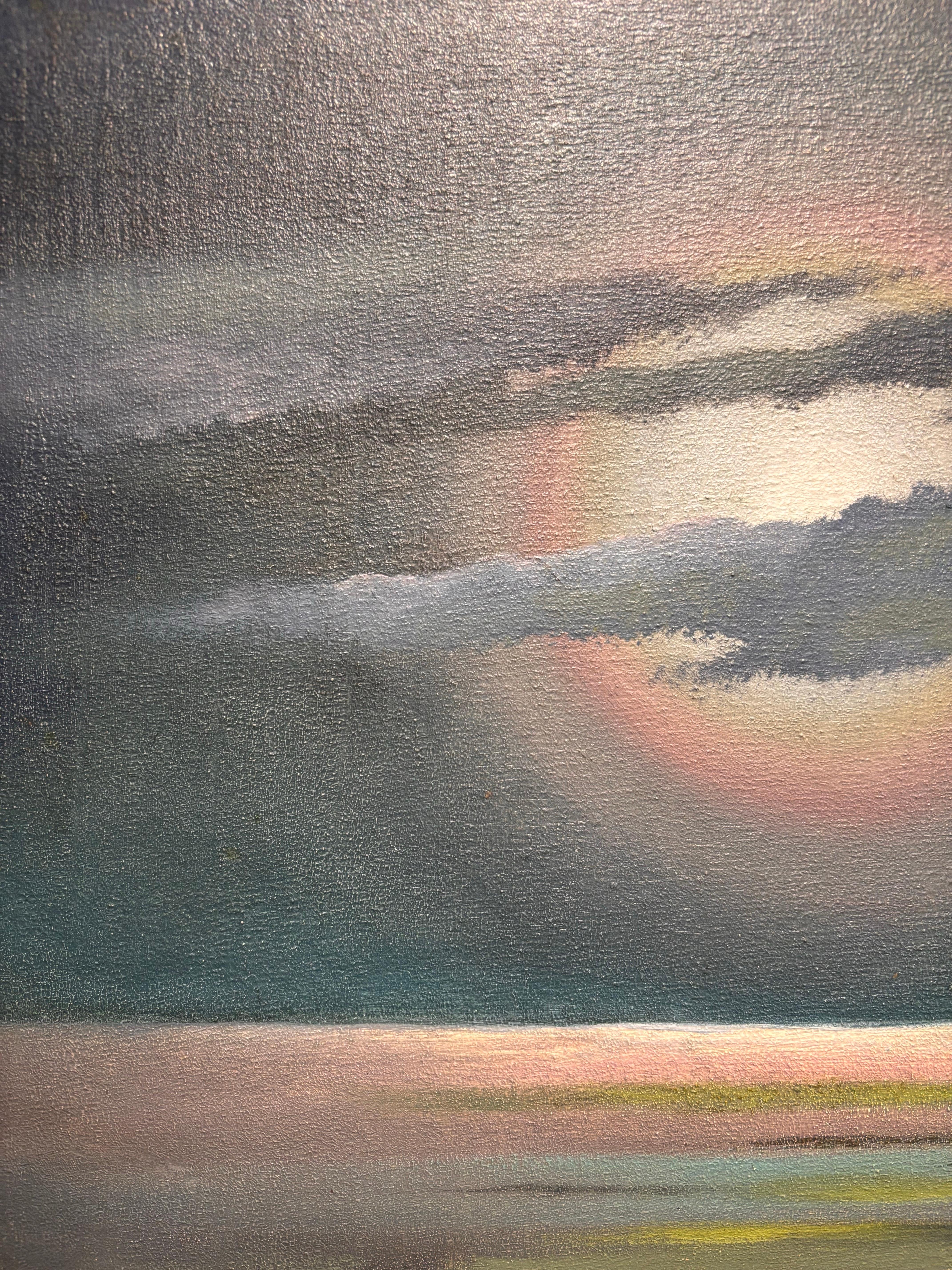 „ Luna dietro alle nuvole“ cm. 37 x 26  1940 ca. im Angebot 1