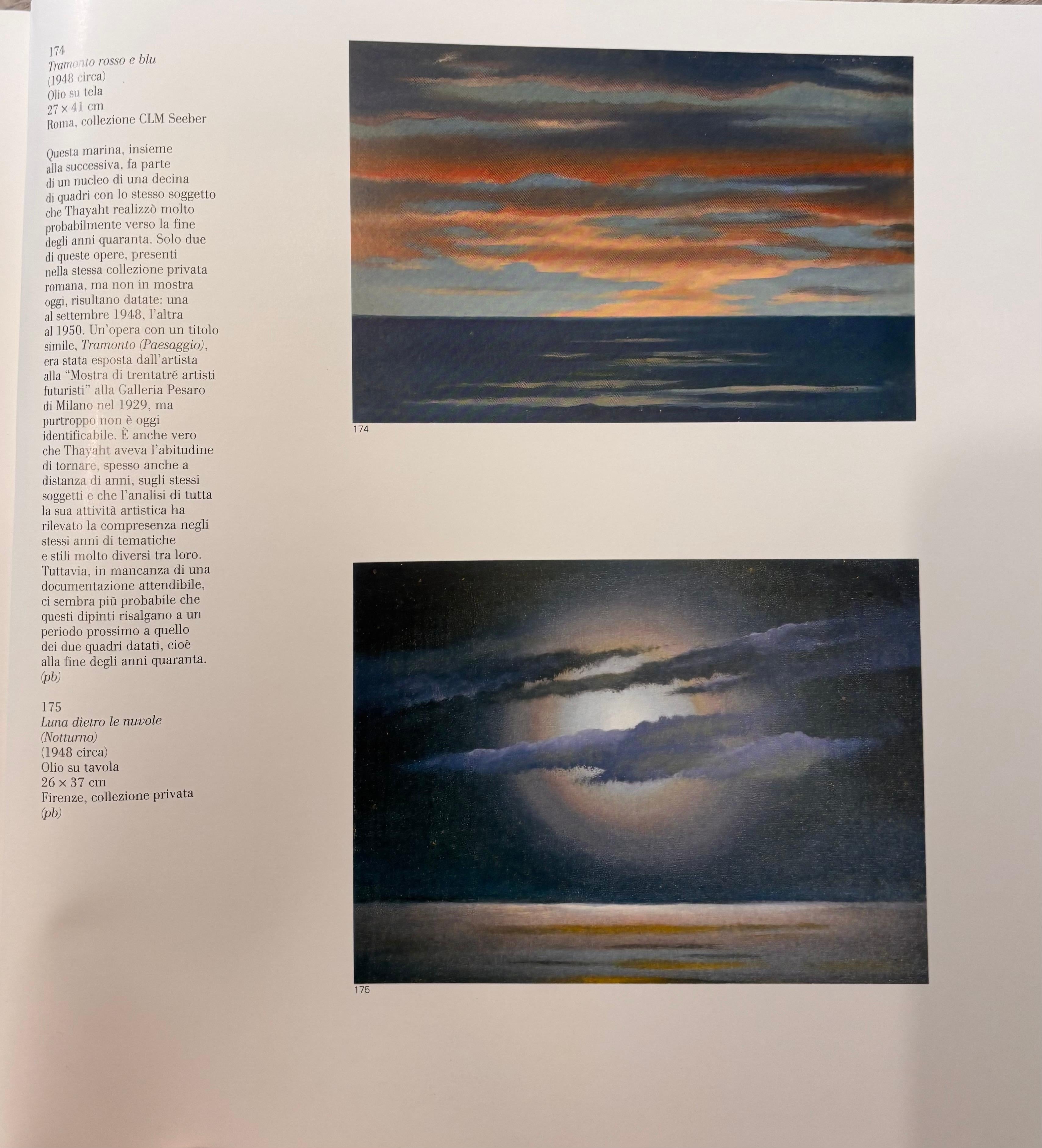 „ Luna dietro alle nuvole“ cm. 37 x 26  1940 ca. im Angebot 4