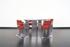 Thayer Coggin Chrome Dining Set by Milo Baughman