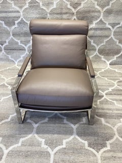 Thayer Coggin - Cruisin' Lounge Chair & Ottoman - Taupe