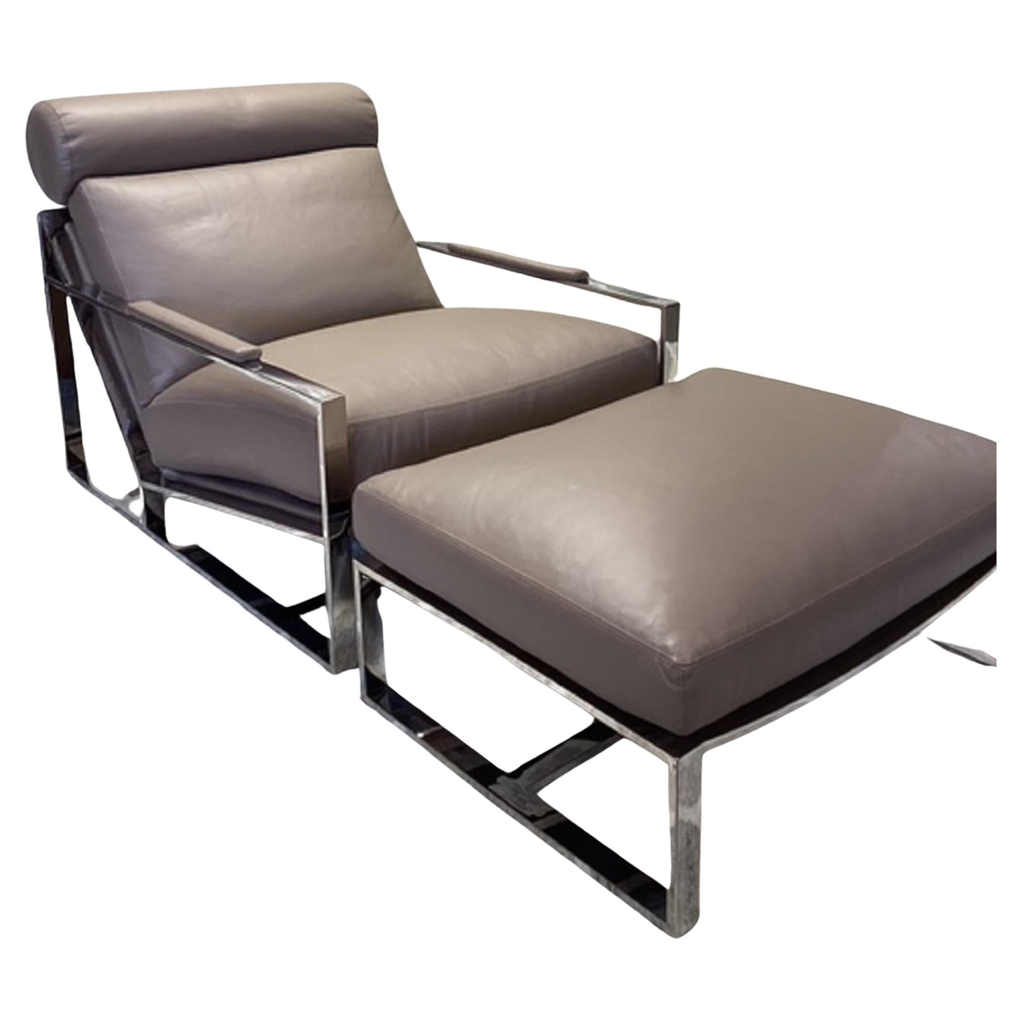 Thayer Coggin - Sedia da salotto e pouf Cruisin
- Taupe