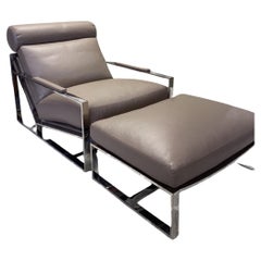 Thayer Coggin - Sedia da salotto e pouf Cruisin' - Taupe