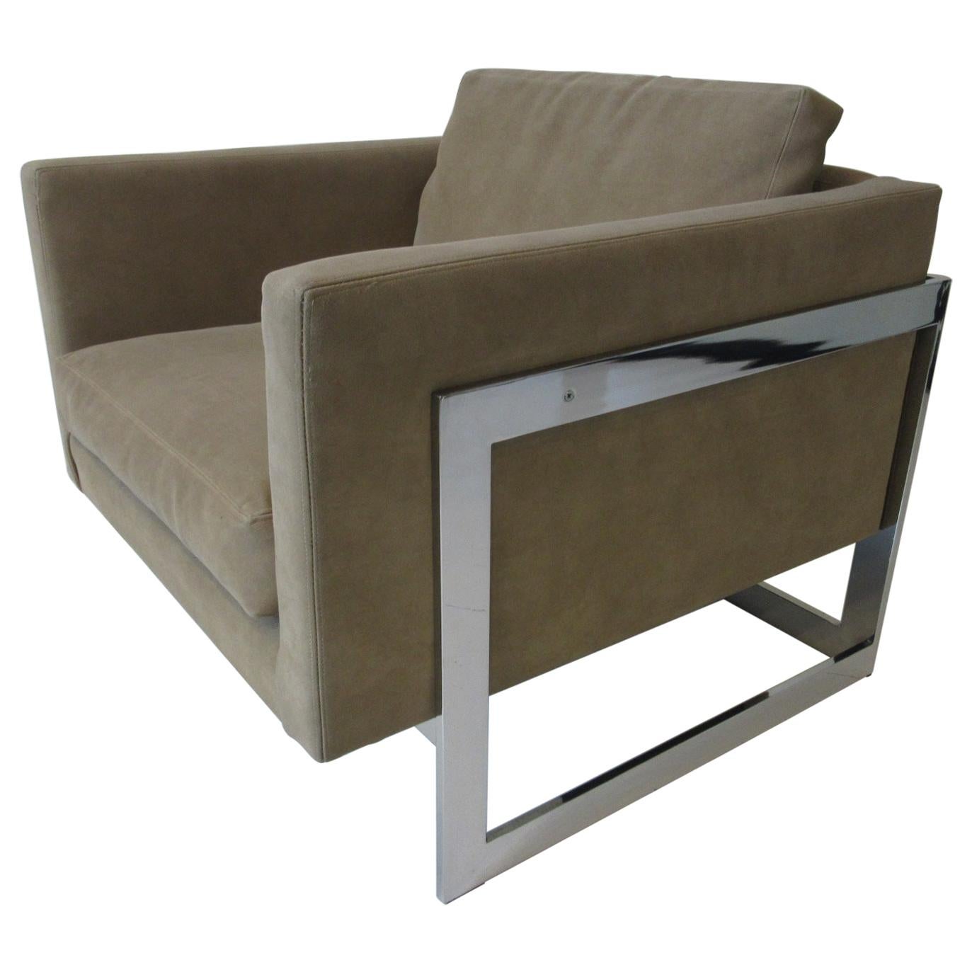 Thayer Coggin Cube Cantilever Lounge Chair by Milo Baughman